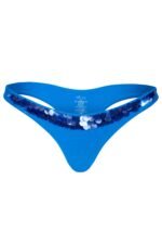 Thong Bikini Bottoms in Sapphire - Image 4