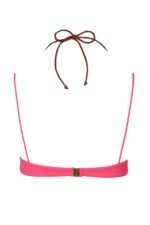 Layered Bikini Top in Pink Contrast - Image 4
