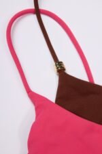 Layered Bikini Top in Pink Contrast - Image 5